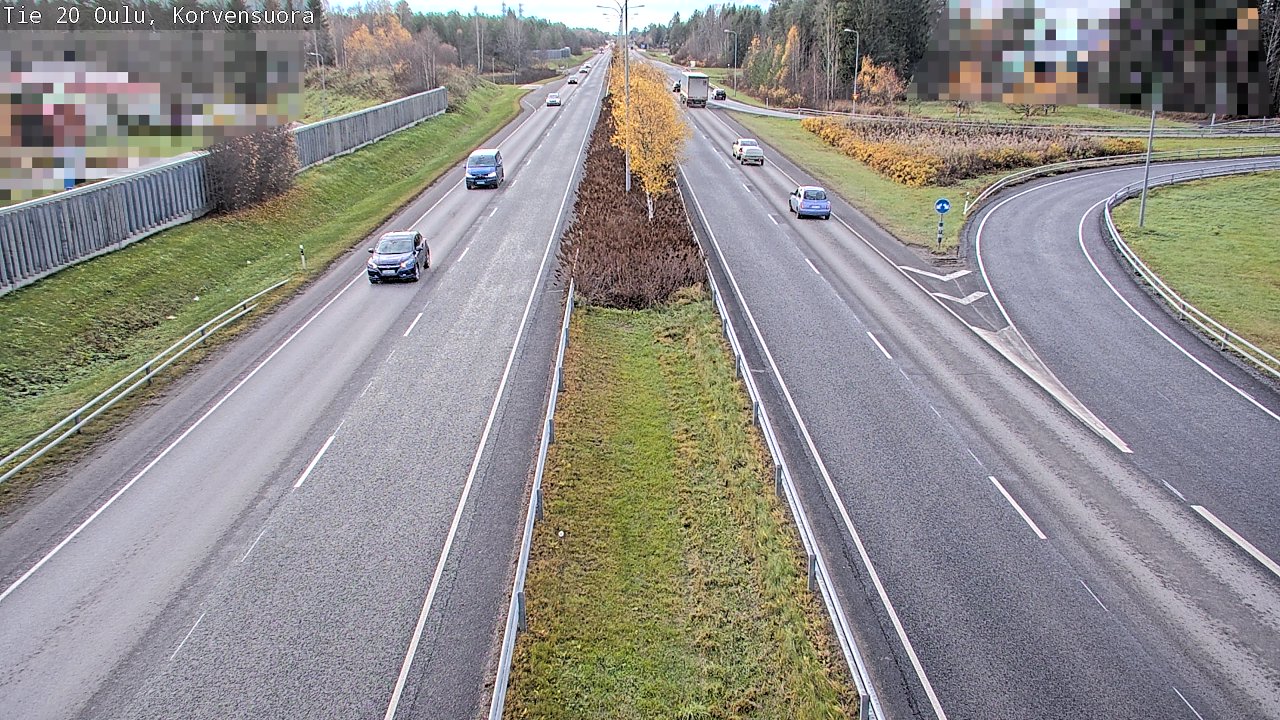 Kelikamerat Kuva Tie 20 Oulu Korvensuora, Oulu, Pohjois-Pohjanmaa