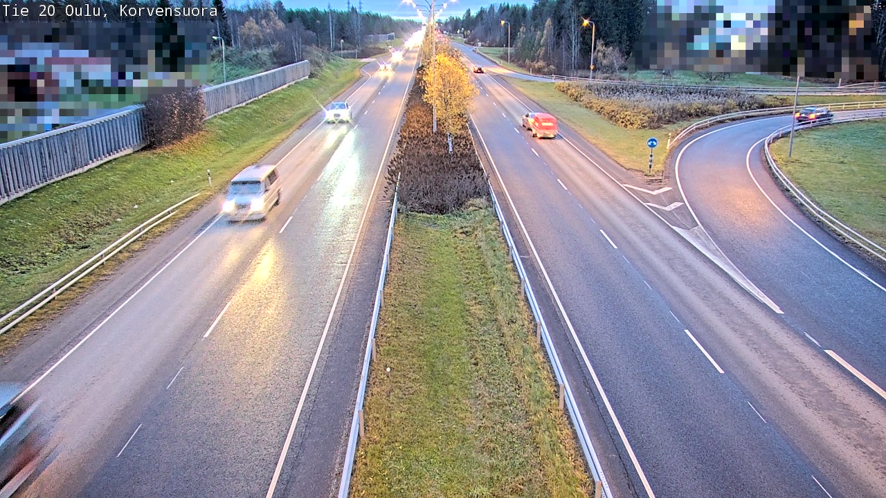 Kelikamerat Kuva Tie 20 Oulu Korvensuora, Oulu, Pohjois-Pohjanmaa