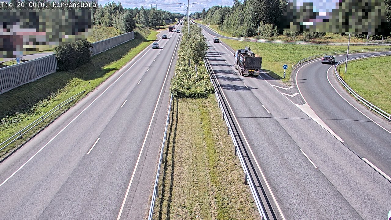 Kelikamerat Kuva Tie 20 Oulu Korvensuora, Oulu, Pohjois-Pohjanmaa