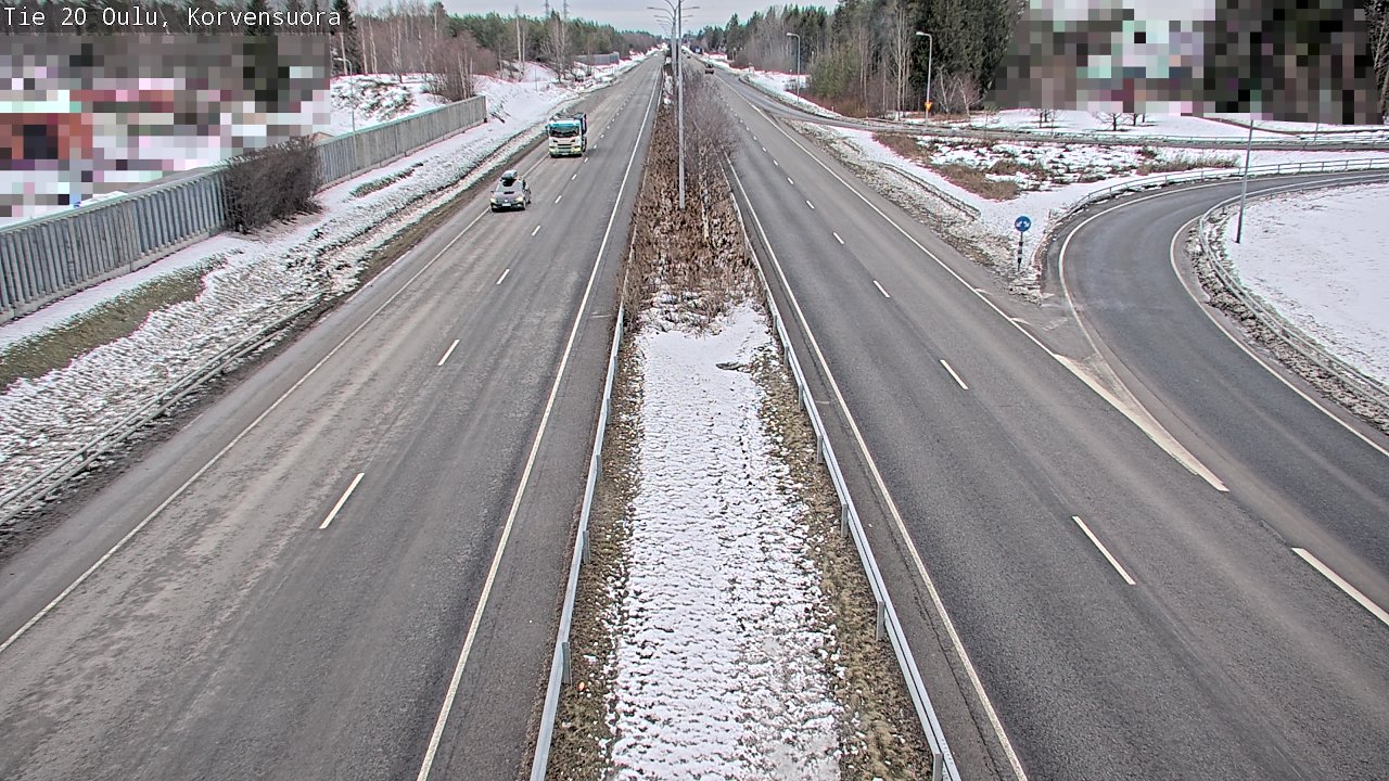 Weather Camera Image Road 20 Oulu Korvensuora, Oulu, Pohjois-Pohjanmaa