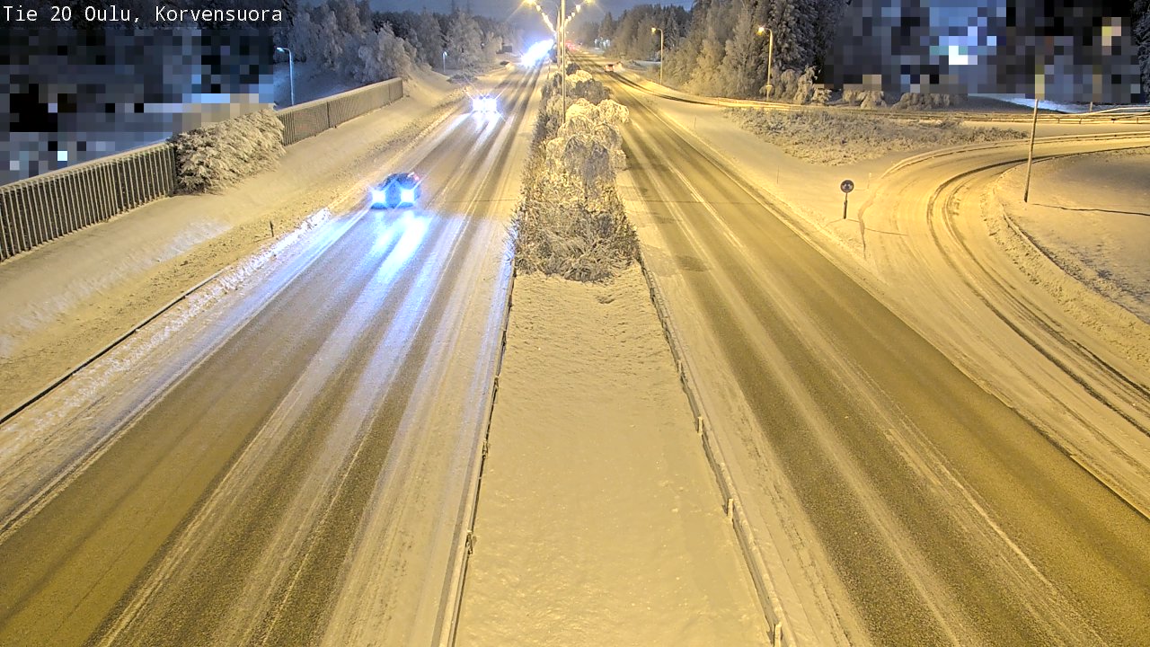 Kelikamerat Kuva Tie 20 Oulu Korvensuora, Oulu, Pohjois-Pohjanmaa