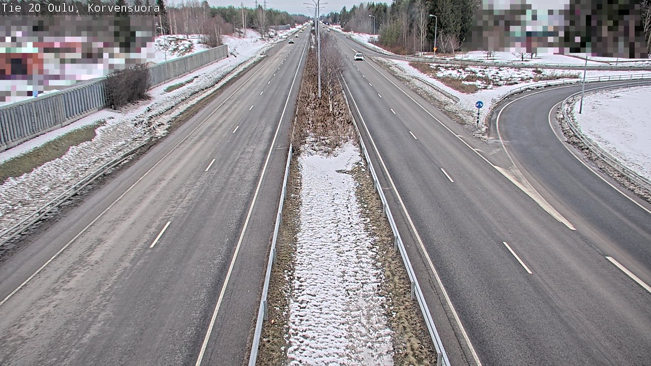 Weather Camera Image Road 20 Oulu Korvensuora, Oulu, Pohjois-Pohjanmaa