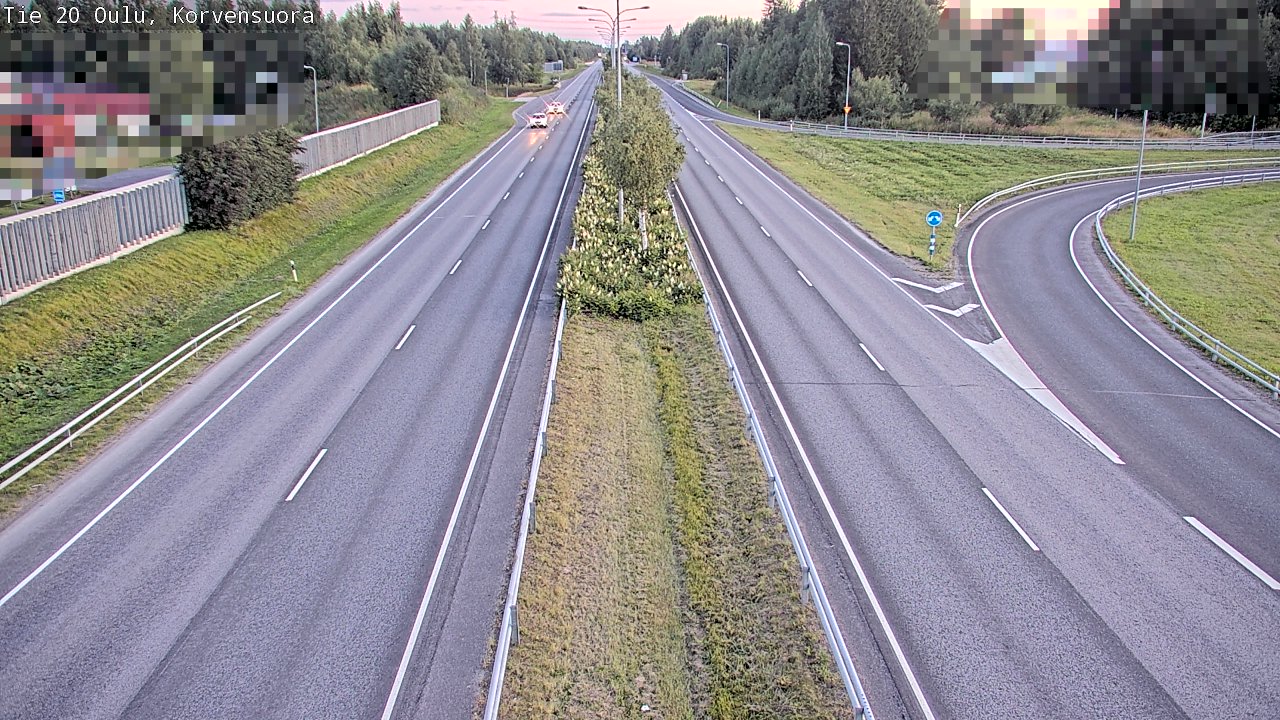 Kelikamerat Kuva Tie 20 Oulu Korvensuora, Oulu, Pohjois-Pohjanmaa