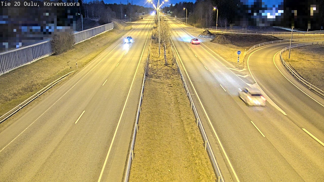 Kelikamerat Kuva Tie 20 Oulu Korvensuora, Oulu, Pohjois-Pohjanmaa