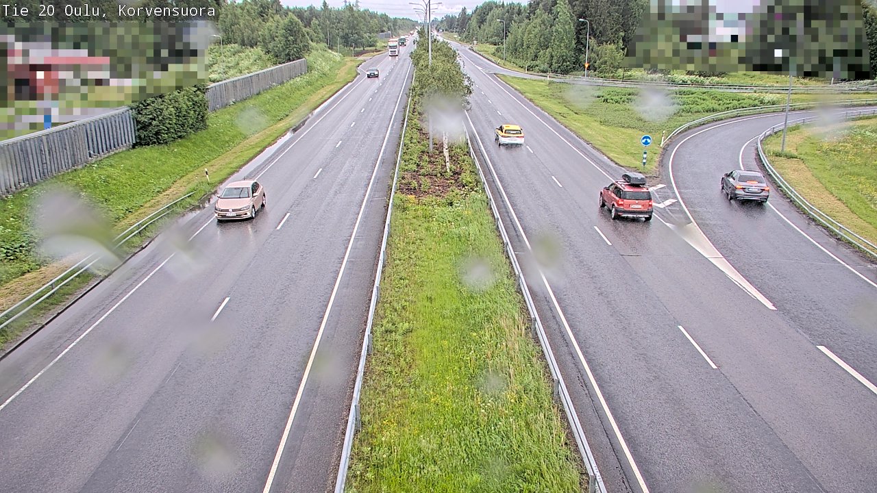 Weather Camera Image Väg 20 Uleåborg Korvensuora, Oulu, Pohjois-Pohjanmaa