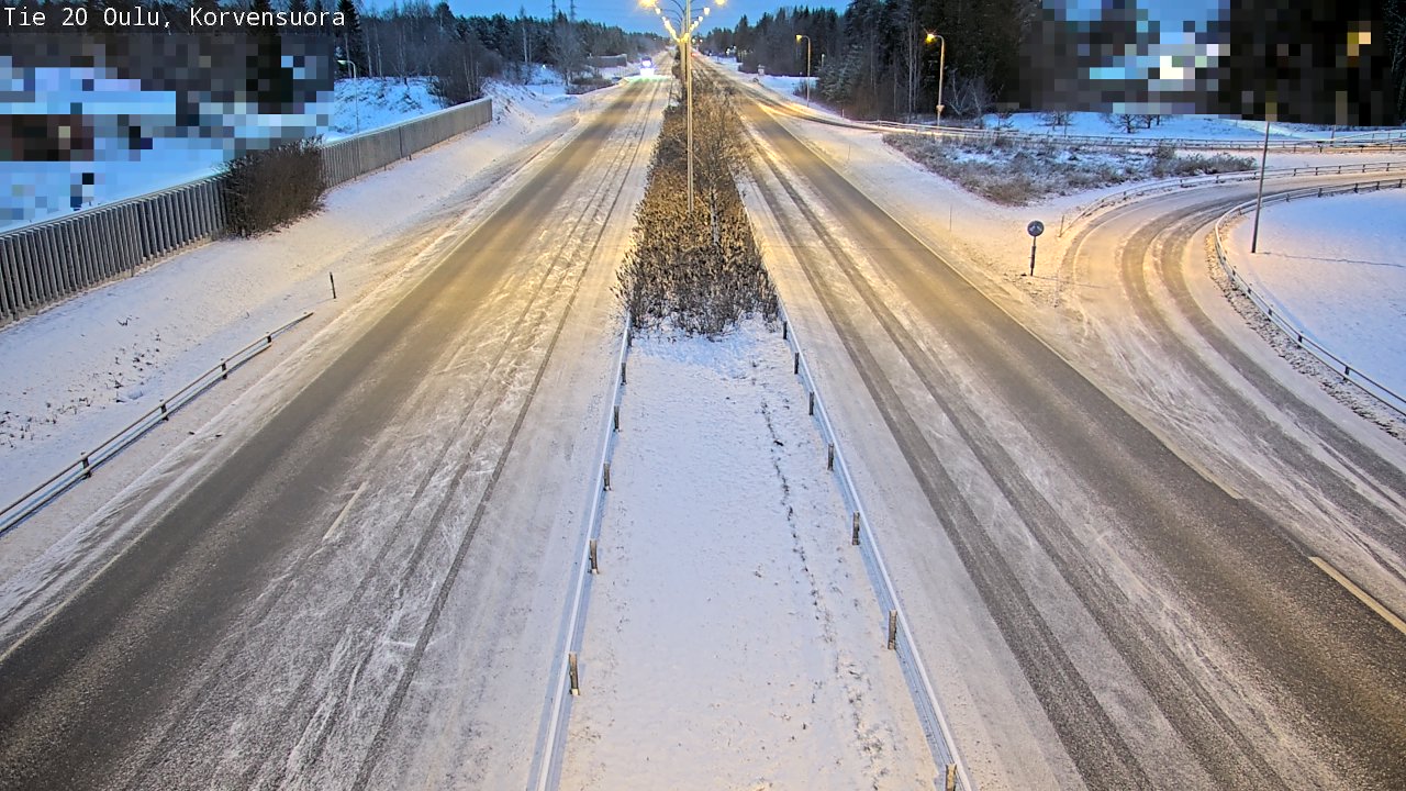 Kelikamerat Kuva Tie 20 Oulu Korvensuora, Oulu, Pohjois-Pohjanmaa