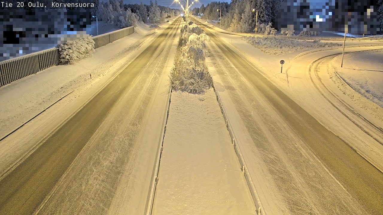Weather Camera Image Road 20 Oulu Korvensuora, Oulu, Pohjois-Pohjanmaa