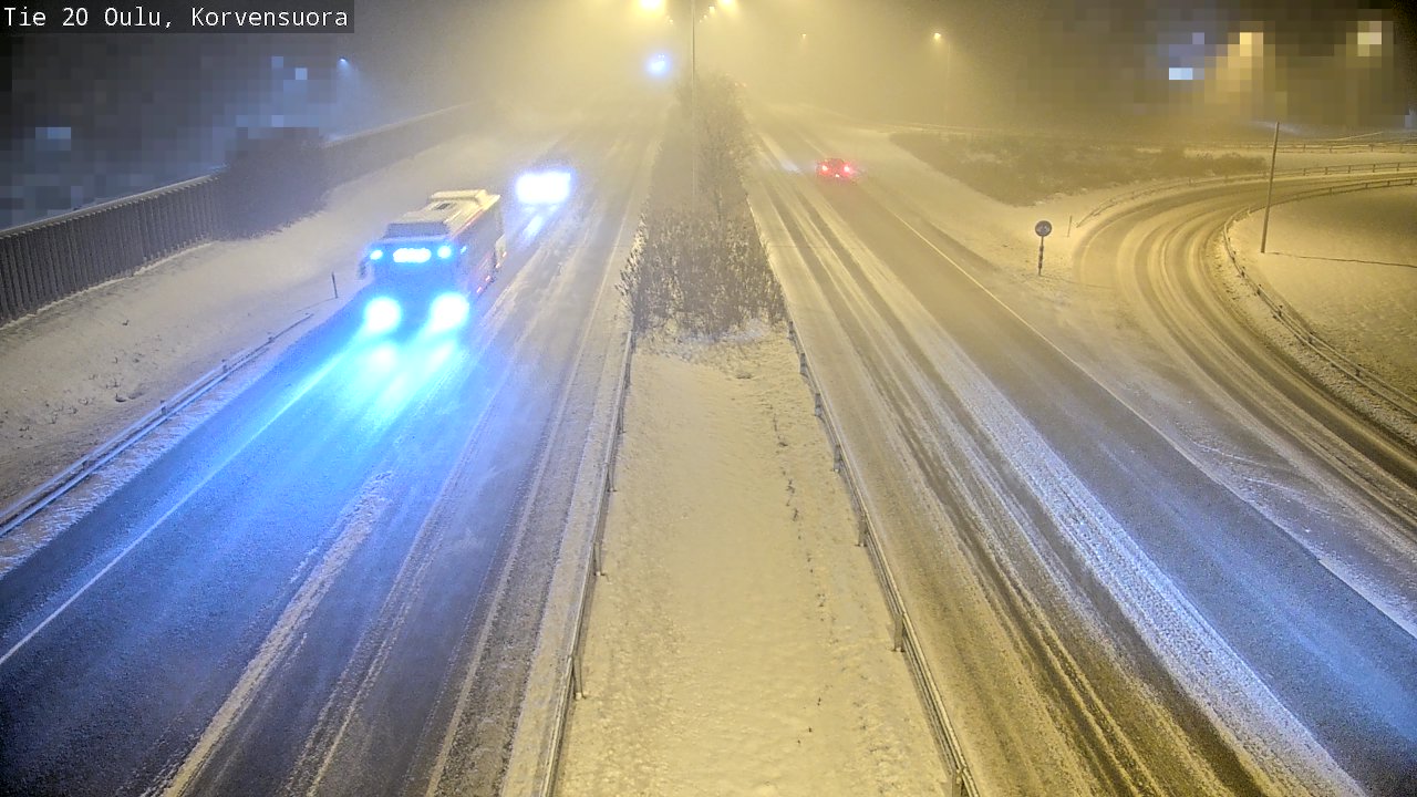 Weather Camera Image Väg 20 Uleåborg Korvensuora, Oulu, Pohjois-Pohjanmaa