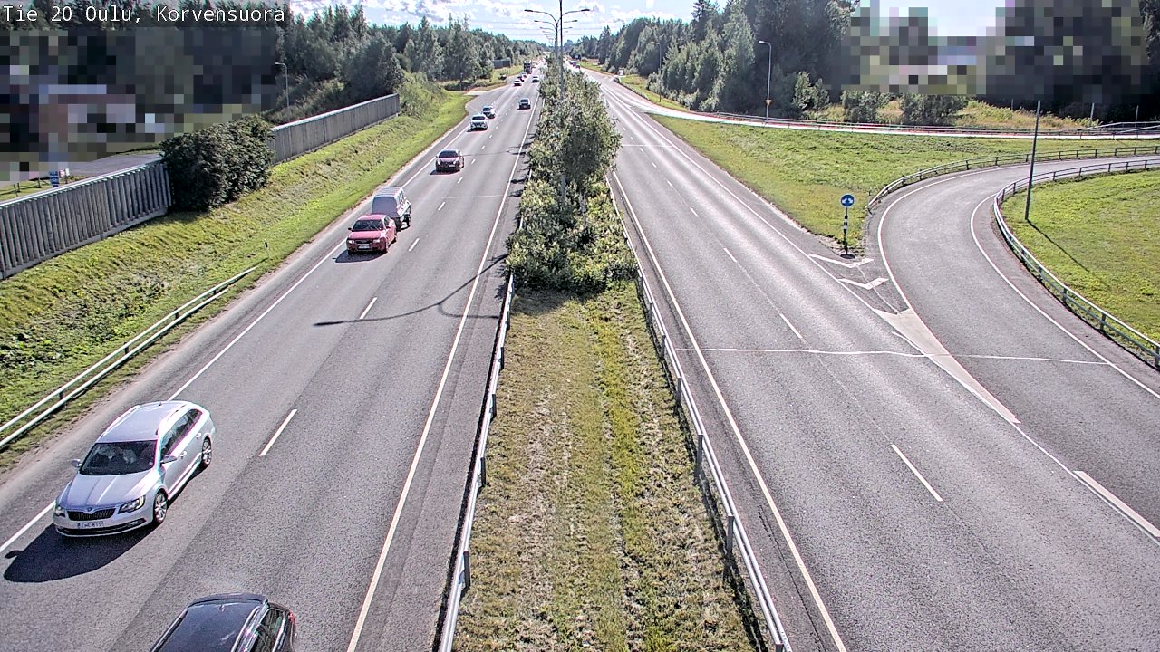Kelikamerat Kuva Tie 20 Oulu Korvensuora, Oulu, Pohjois-Pohjanmaa