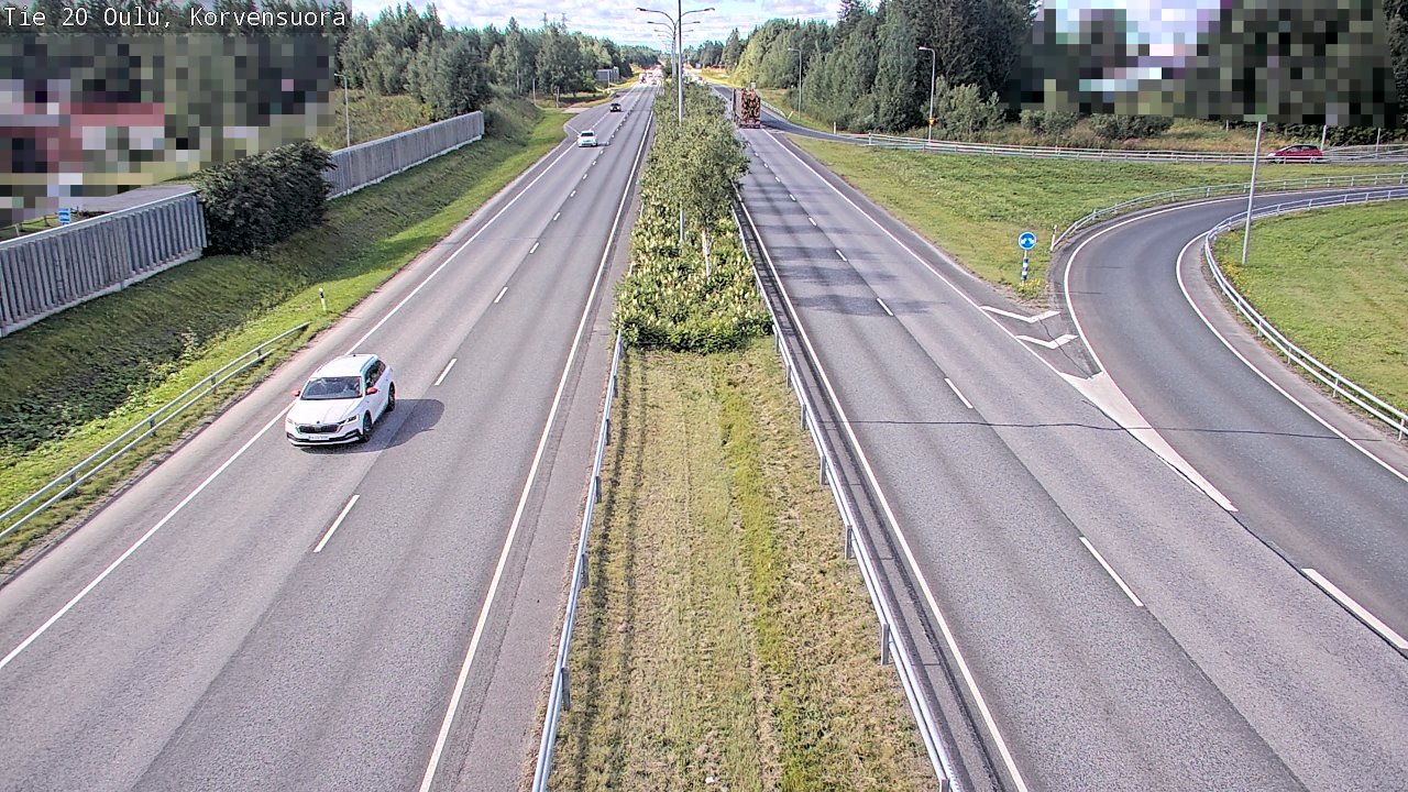 Kelikamerat Kuva Tie 20 Oulu Korvensuora, Oulu, Pohjois-Pohjanmaa