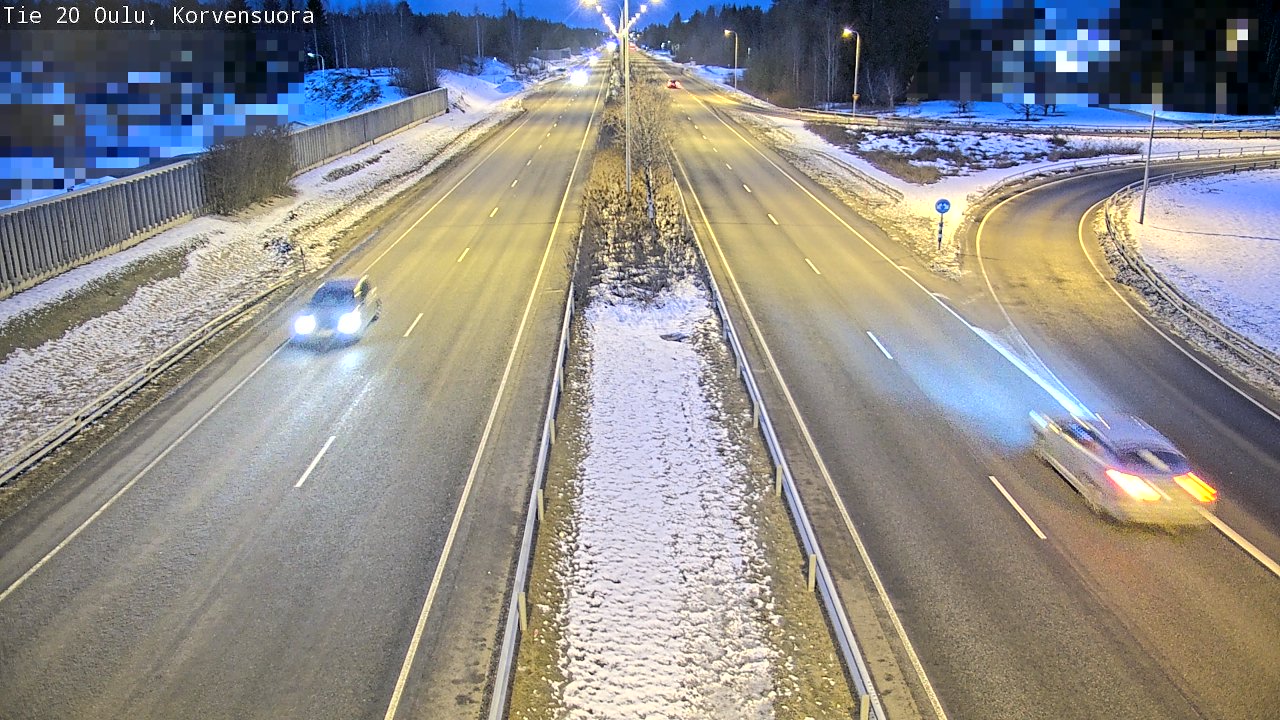 Kelikamerat Kuva Tie 20 Oulu Korvensuora, Oulu, Pohjois-Pohjanmaa