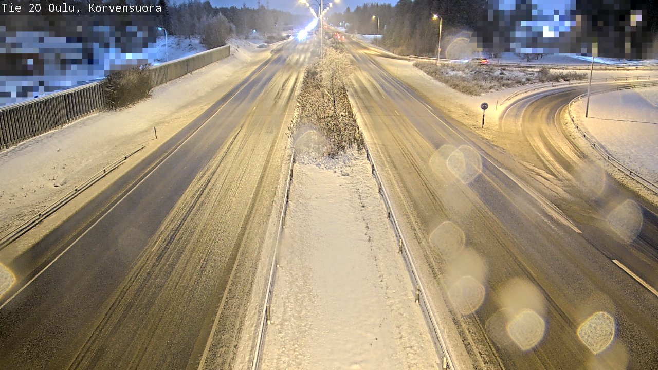 Weather Camera Image Väg 20 Uleåborg Korvensuora, Oulu, Pohjois-Pohjanmaa
