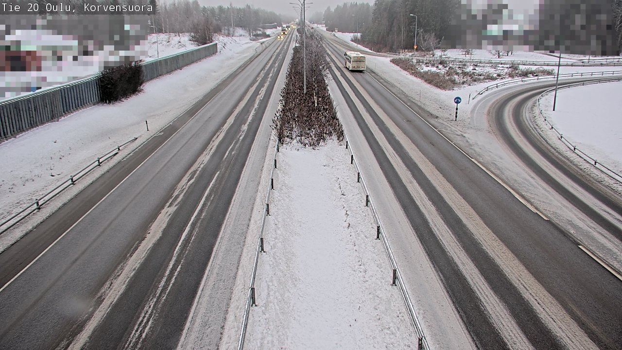 Weather Camera Image Väg 20 Uleåborg Korvensuora, Oulu, Pohjois-Pohjanmaa