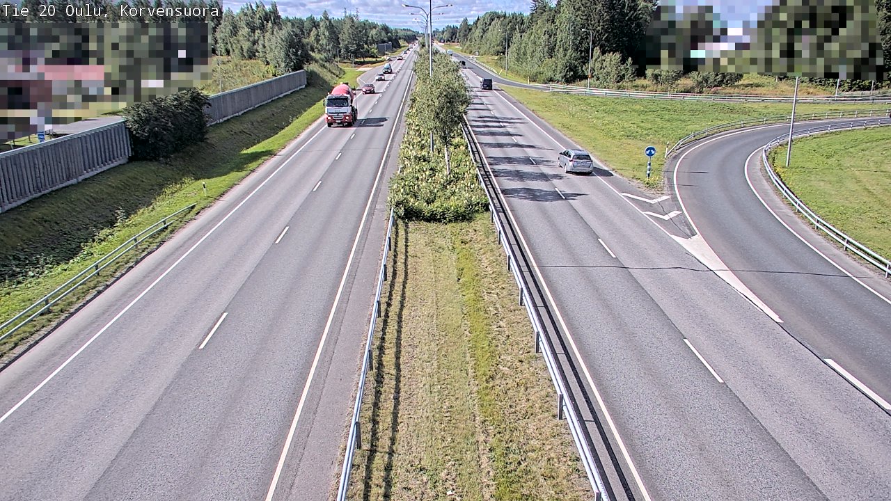 Kelikamerat Kuva Tie 20 Oulu Korvensuora, Oulu, Pohjois-Pohjanmaa