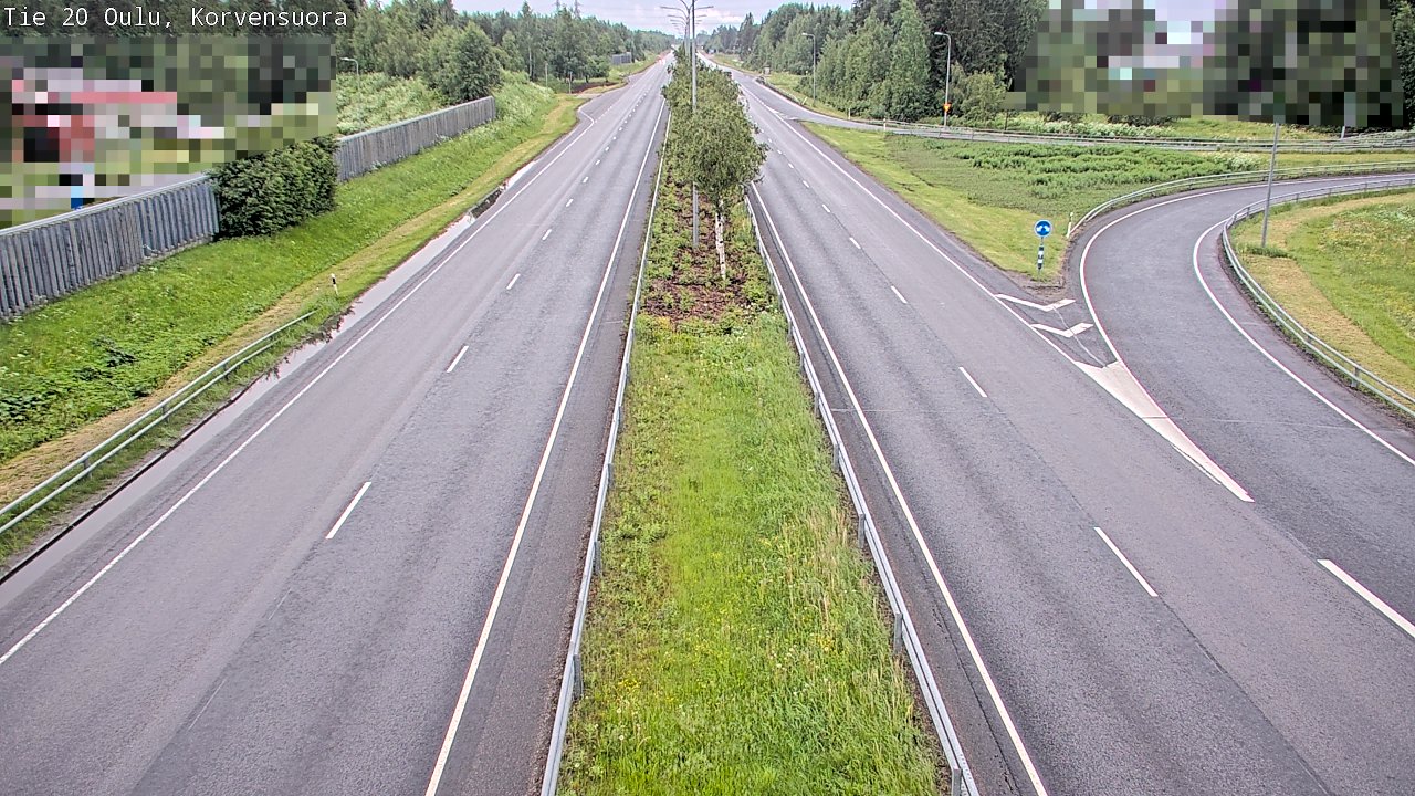 Kelikamerat Kuva Tie 20 Oulu Korvensuora, Oulu, Pohjois-Pohjanmaa
