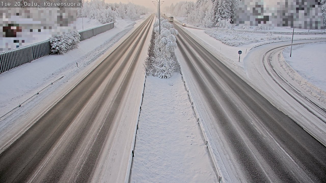 Weather Camera Image Väg 20 Uleåborg Korvensuora, Oulu, Pohjois-Pohjanmaa