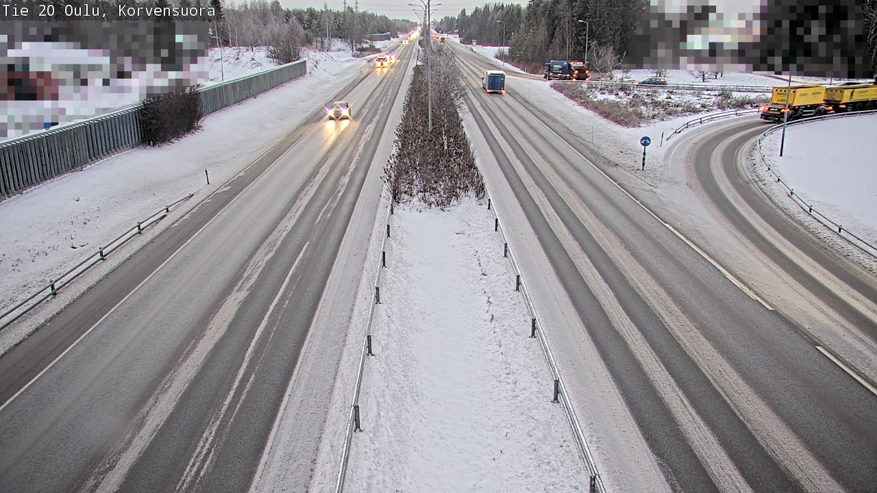 Weather Camera Image Väg 20 Uleåborg Korvensuora, Oulu, Pohjois-Pohjanmaa