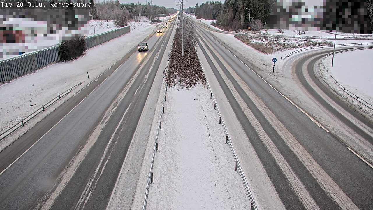 Weather Camera Image Väg 20 Uleåborg Korvensuora, Oulu, Pohjois-Pohjanmaa
