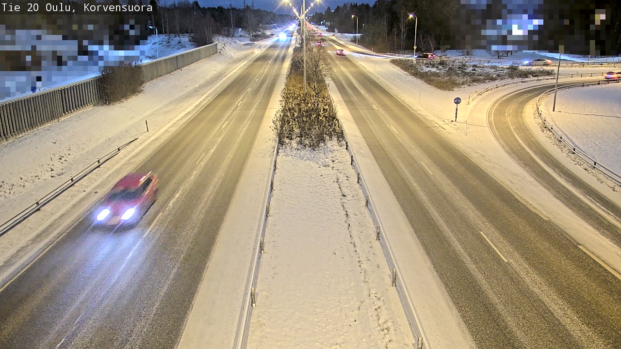 Kelikamerat Kuva Tie 20 Oulu Korvensuora, Oulu, Pohjois-Pohjanmaa