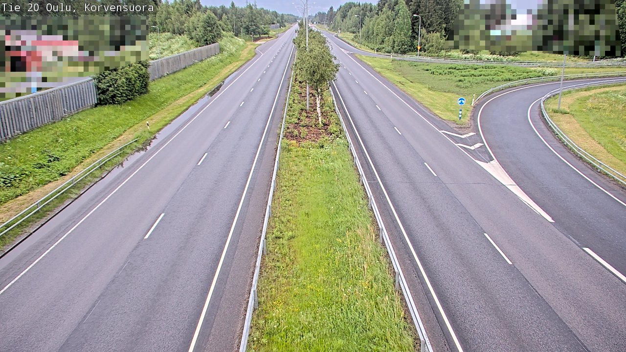 Kelikamerat Kuva Tie 20 Oulu Korvensuora, Oulu, Pohjois-Pohjanmaa