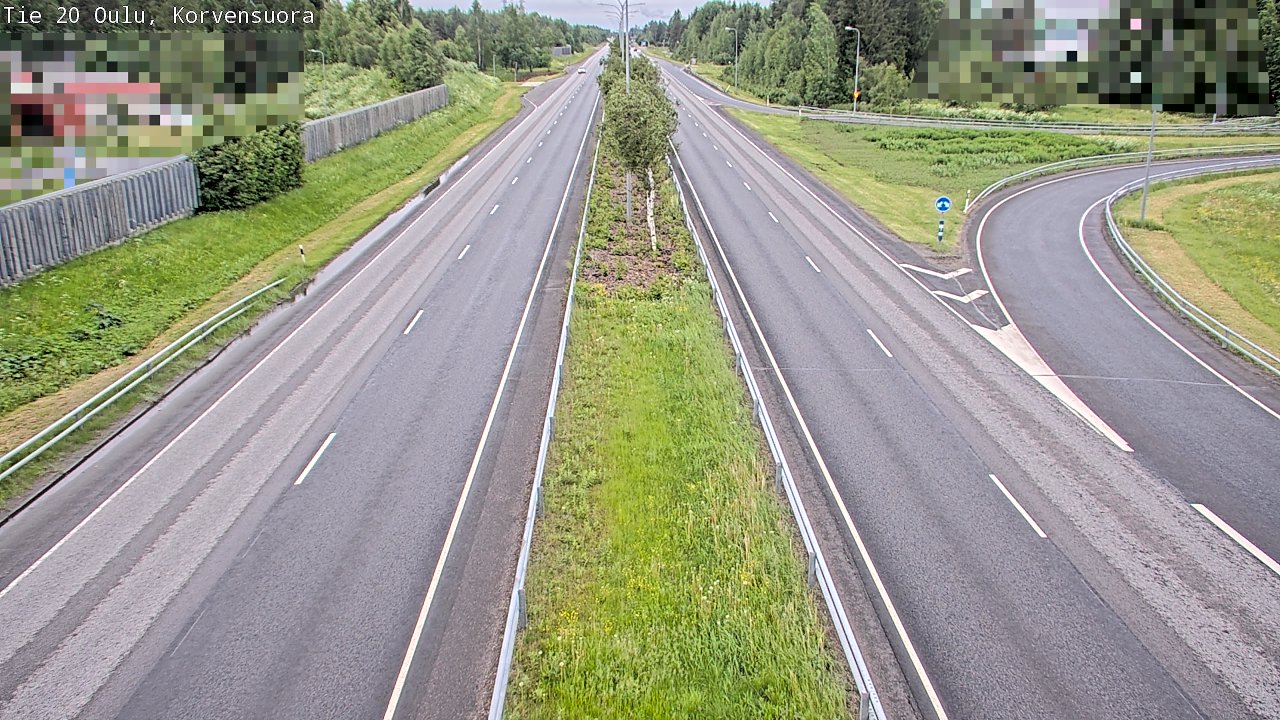 Weather Camera Image Väg 20 Uleåborg Korvensuora, Oulu, Pohjois-Pohjanmaa