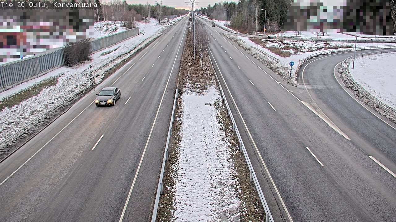 Kelikamerat Kuva Tie 20 Oulu Korvensuora, Oulu, Pohjois-Pohjanmaa