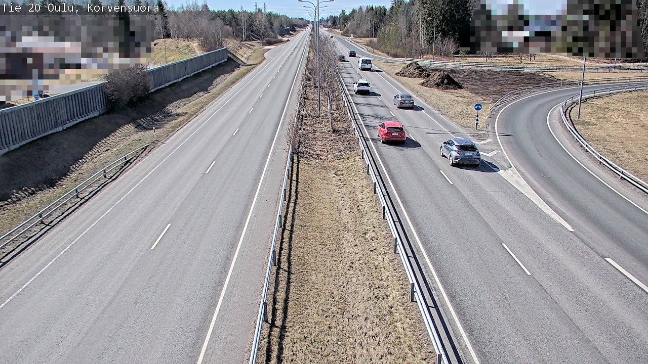 Kelikamerat Kuva Tie 20 Oulu Korvensuora, Oulu, Pohjois-Pohjanmaa