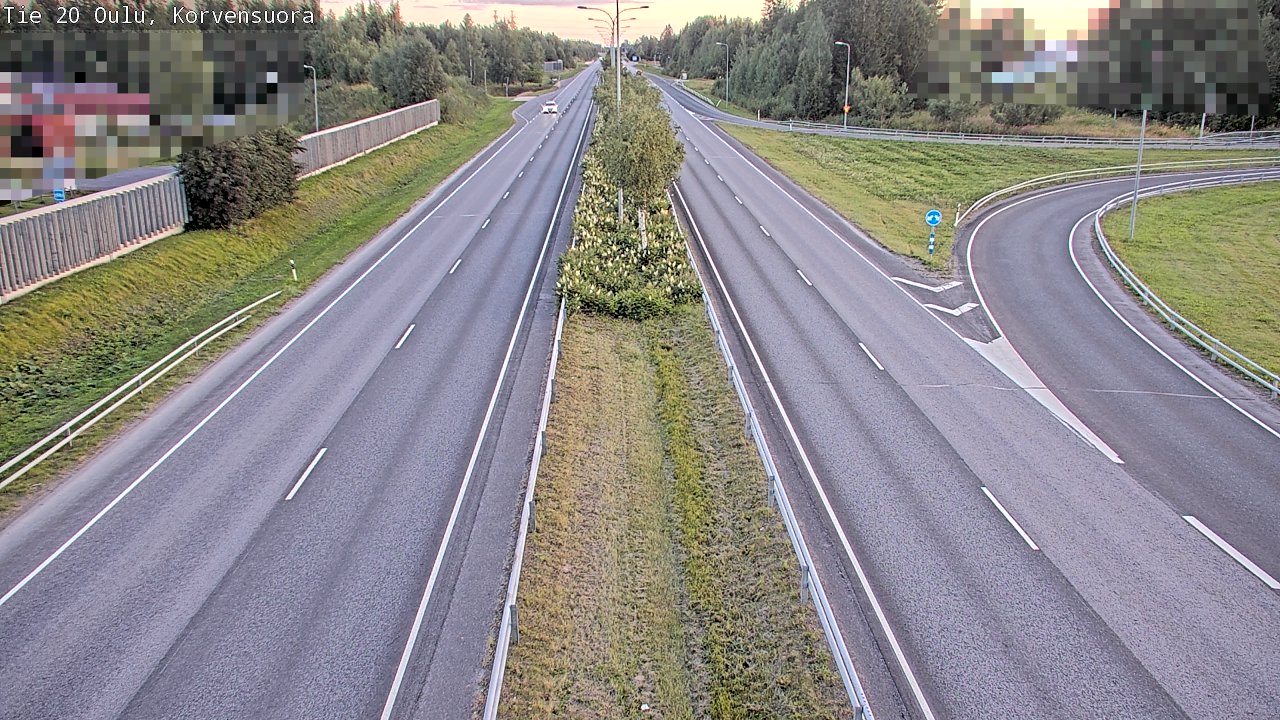 Kelikamerat Kuva Tie 20 Oulu Korvensuora, Oulu, Pohjois-Pohjanmaa
