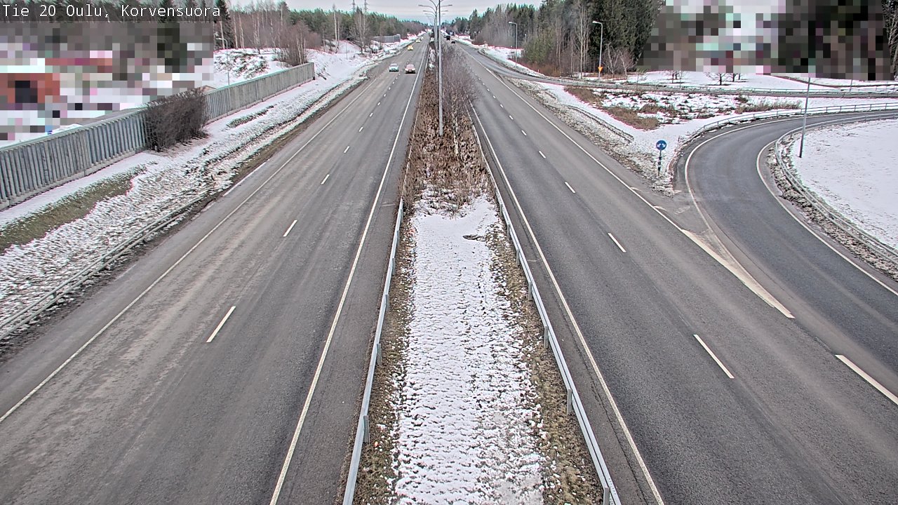 Kelikamerat Kuva Tie 20 Oulu Korvensuora, Oulu, Pohjois-Pohjanmaa