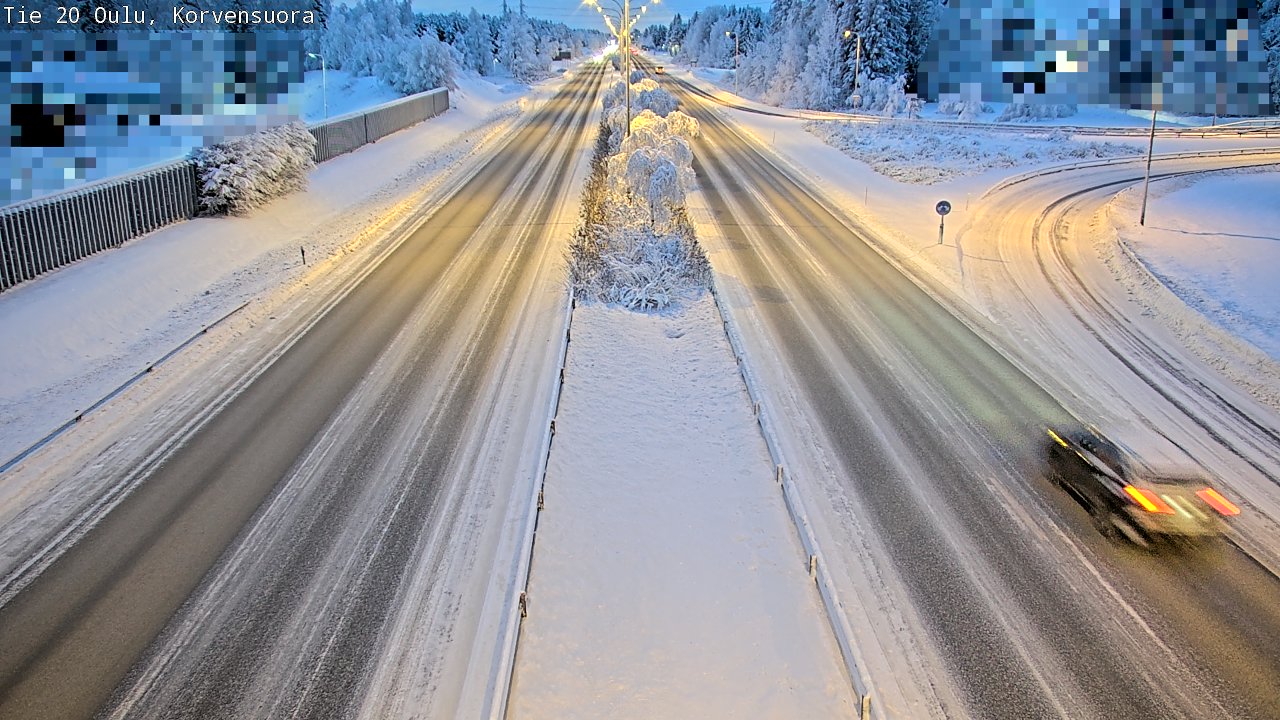 Kelikamerat Kuva Tie 20 Oulu Korvensuora, Oulu, Pohjois-Pohjanmaa