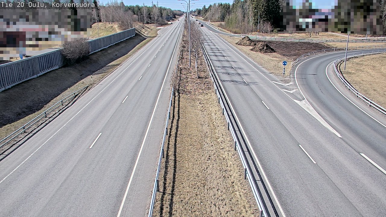 Kelikamerat Kuva Tie 20 Oulu Korvensuora, Oulu, Pohjois-Pohjanmaa