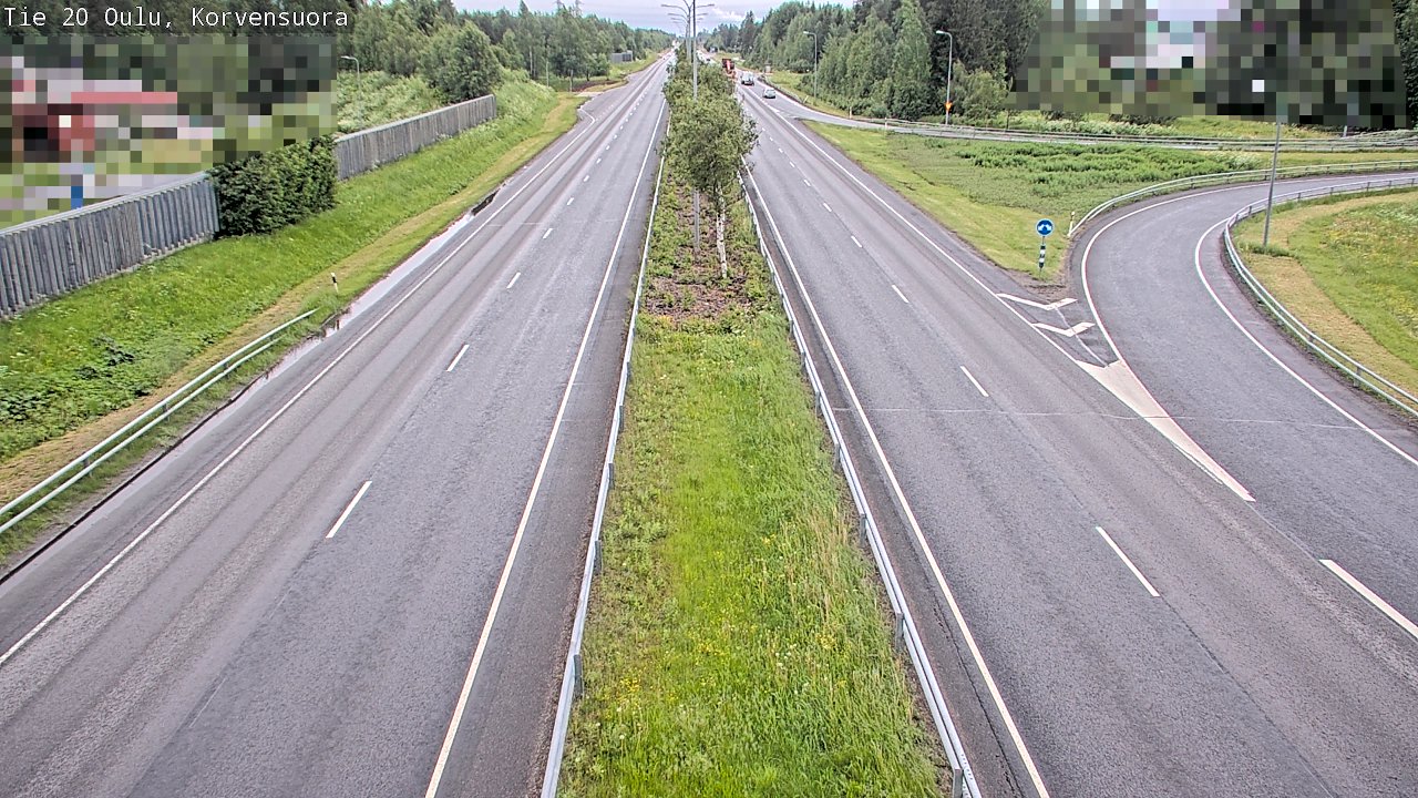 Weather Camera Image Väg 20 Uleåborg Korvensuora, Oulu, Pohjois-Pohjanmaa