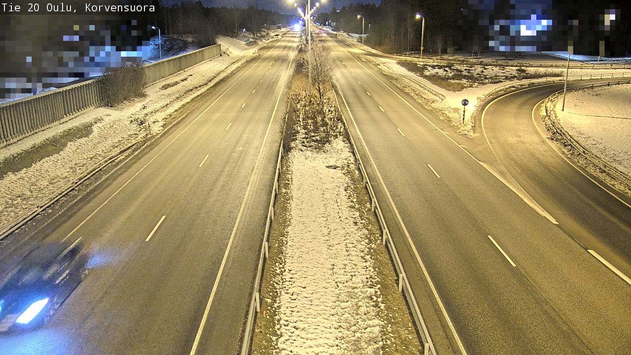 Kelikamerat Kuva Tie 20 Oulu Korvensuora, Oulu, Pohjois-Pohjanmaa
