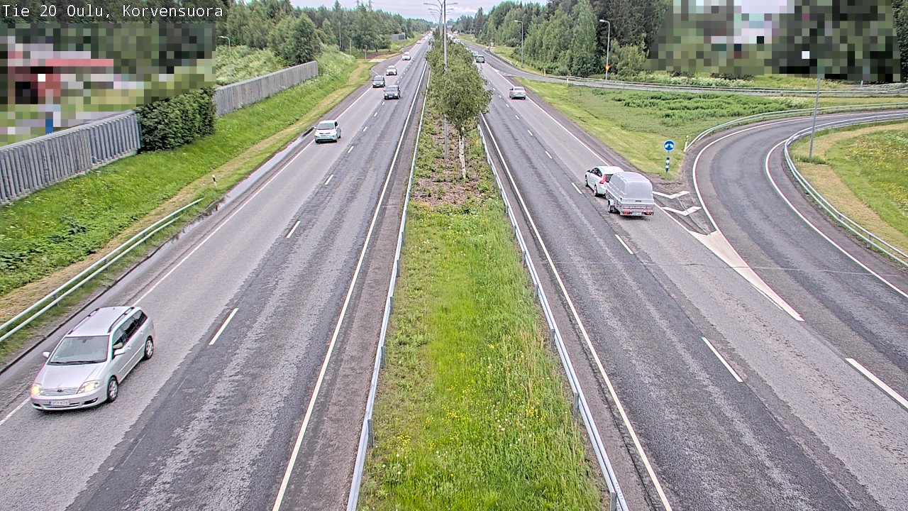 Kelikamerat Kuva Tie 20 Oulu Korvensuora, Oulu, Pohjois-Pohjanmaa