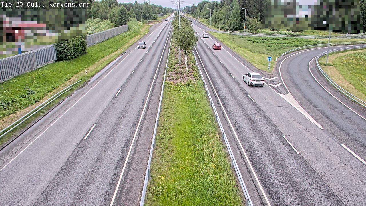 Kelikamerat Kuva Tie 20 Oulu Korvensuora, Oulu, Pohjois-Pohjanmaa