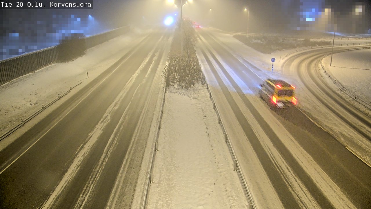 Weather Camera Image Väg 20 Uleåborg Korvensuora, Oulu, Pohjois-Pohjanmaa