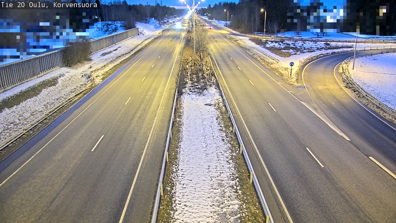 Kelikamerat Kuva Tie 20 Oulu Korvensuora, Oulu, Pohjois-Pohjanmaa