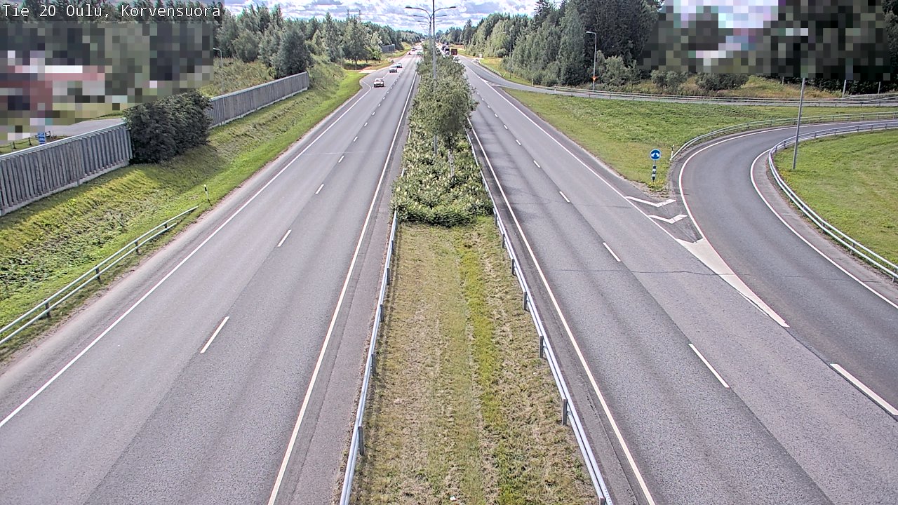 Kelikamerat Kuva Tie 20 Oulu Korvensuora, Oulu, Pohjois-Pohjanmaa
