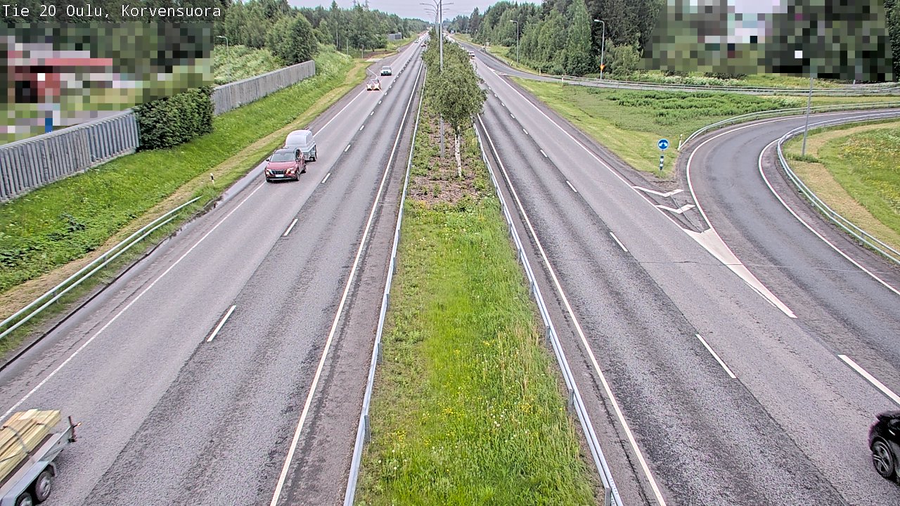 Kelikamerat Kuva Tie 20 Oulu Korvensuora, Oulu, Pohjois-Pohjanmaa