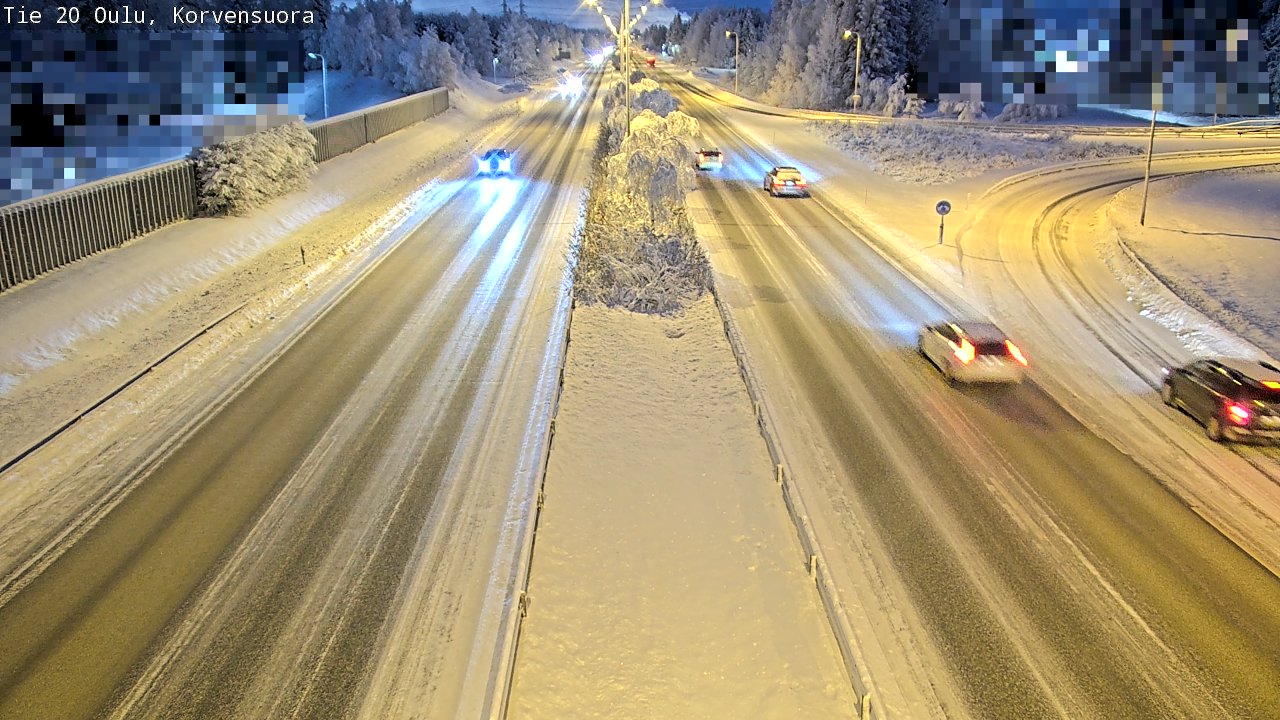 Kelikamerat Kuva Tie 20 Oulu Korvensuora, Oulu, Pohjois-Pohjanmaa