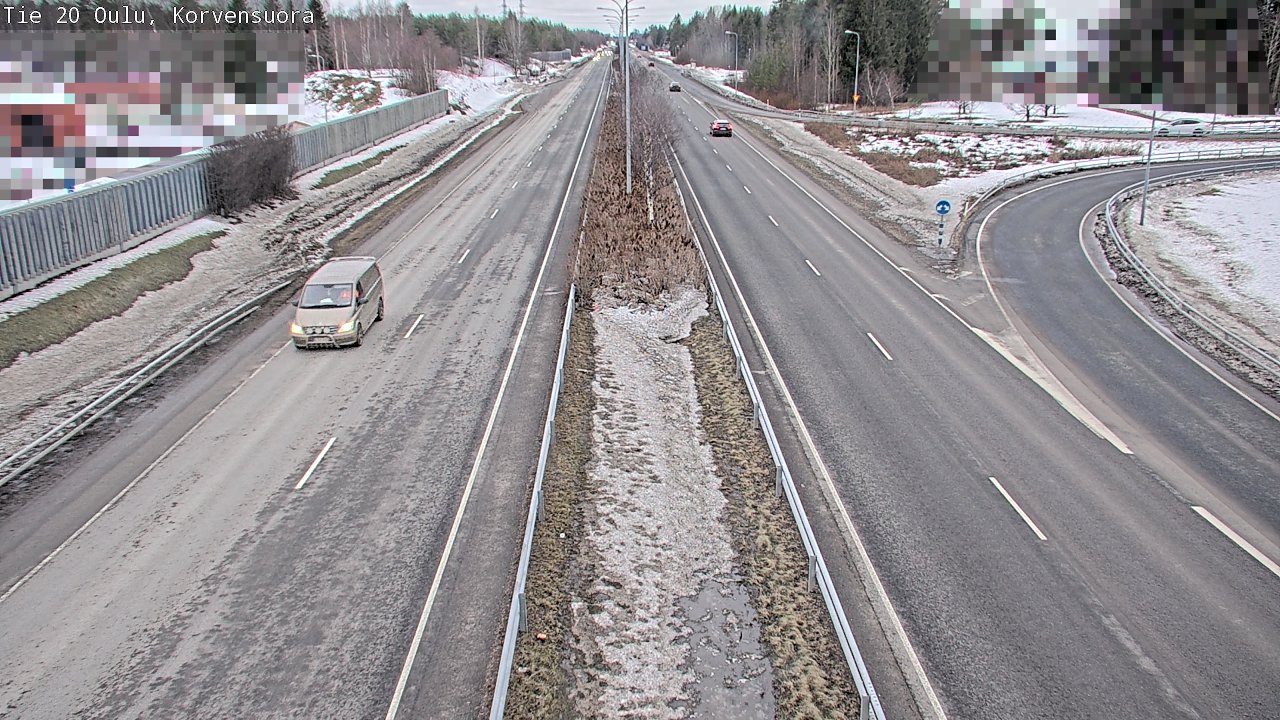 Weather Camera Image Road 20 Oulu Korvensuora, Oulu, Pohjois-Pohjanmaa
