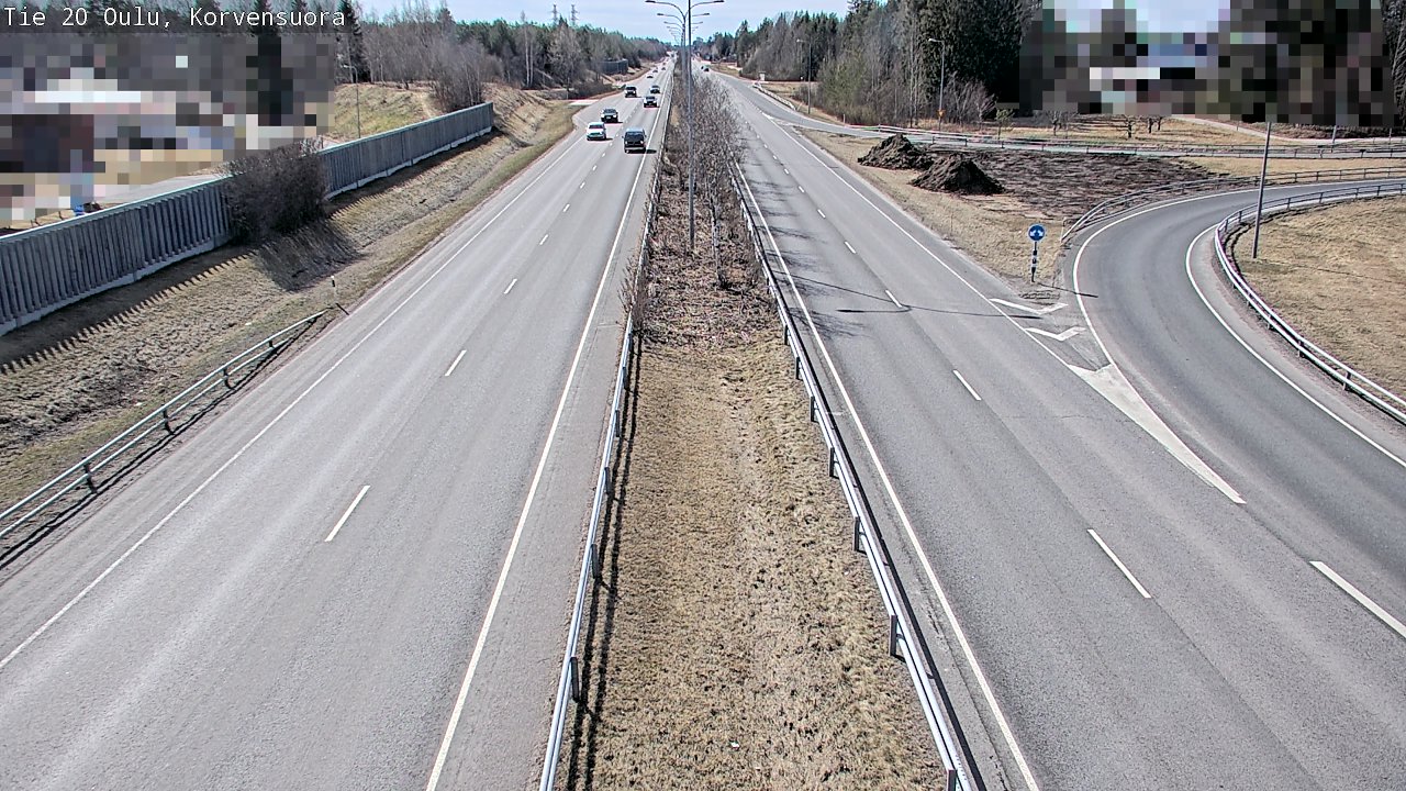 Kelikamerat Kuva Tie 20 Oulu Korvensuora, Oulu, Pohjois-Pohjanmaa