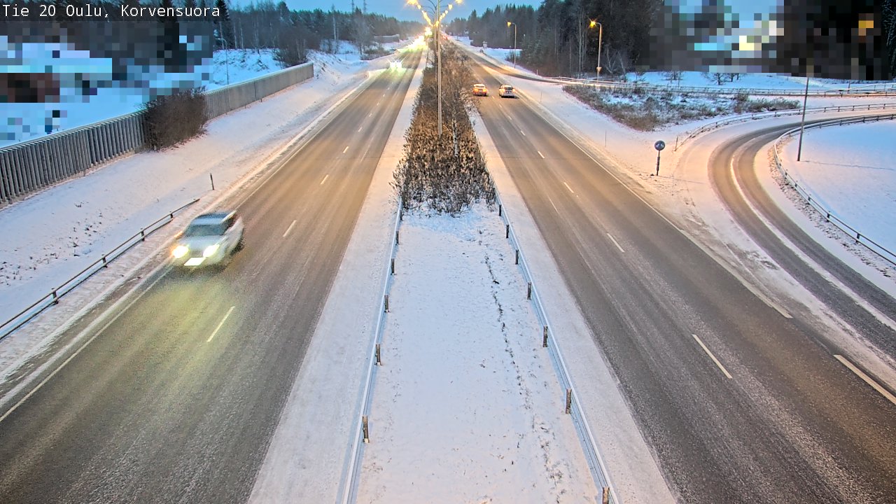 Kelikamerat Kuva Tie 20 Oulu Korvensuora, Oulu, Pohjois-Pohjanmaa