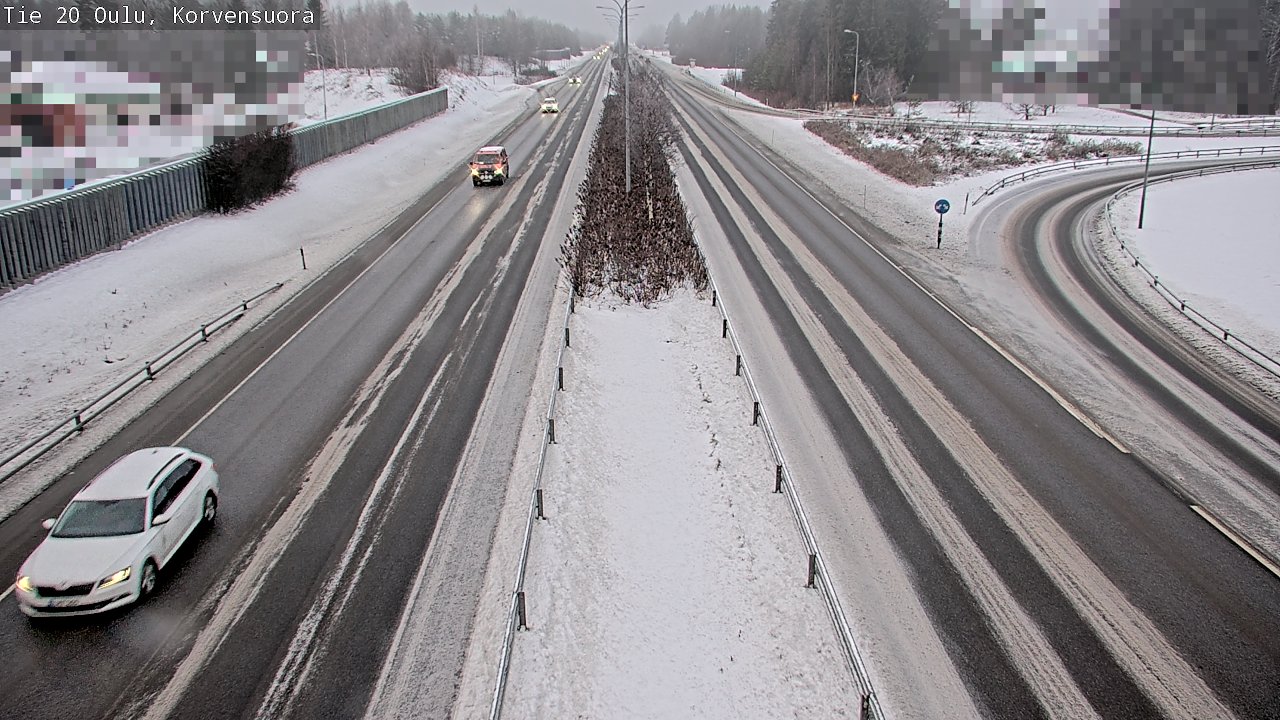 Weather Camera Image Väg 20 Uleåborg Korvensuora, Oulu, Pohjois-Pohjanmaa