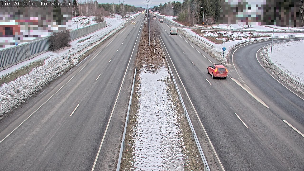 Kelikamerat Kuva Tie 20 Oulu Korvensuora, Oulu, Pohjois-Pohjanmaa
