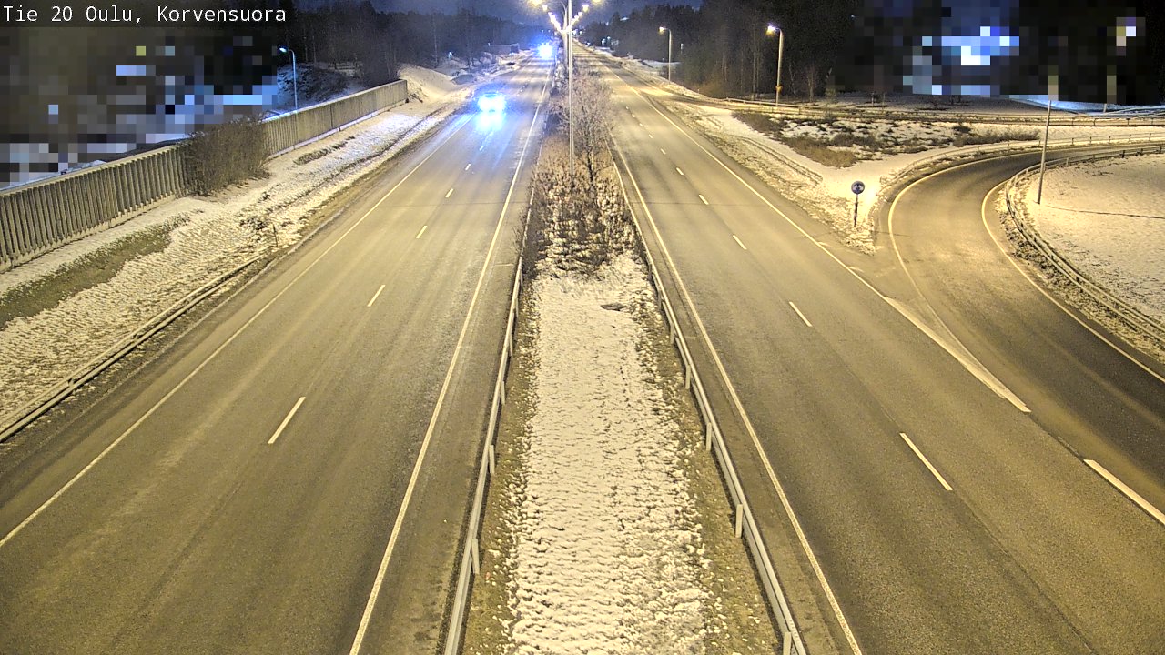 Kelikamerat Kuva Tie 20 Oulu Korvensuora, Oulu, Pohjois-Pohjanmaa