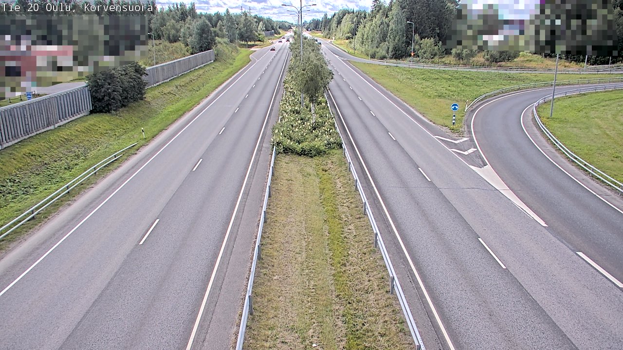 Kelikamerat Kuva Tie 20 Oulu Korvensuora, Oulu, Pohjois-Pohjanmaa