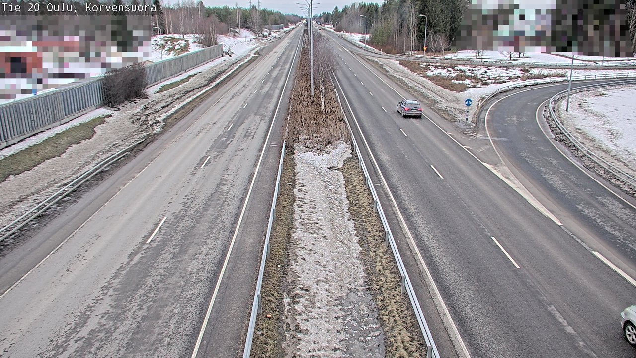 Weather Camera Image Road 20 Oulu Korvensuora, Oulu, Pohjois-Pohjanmaa