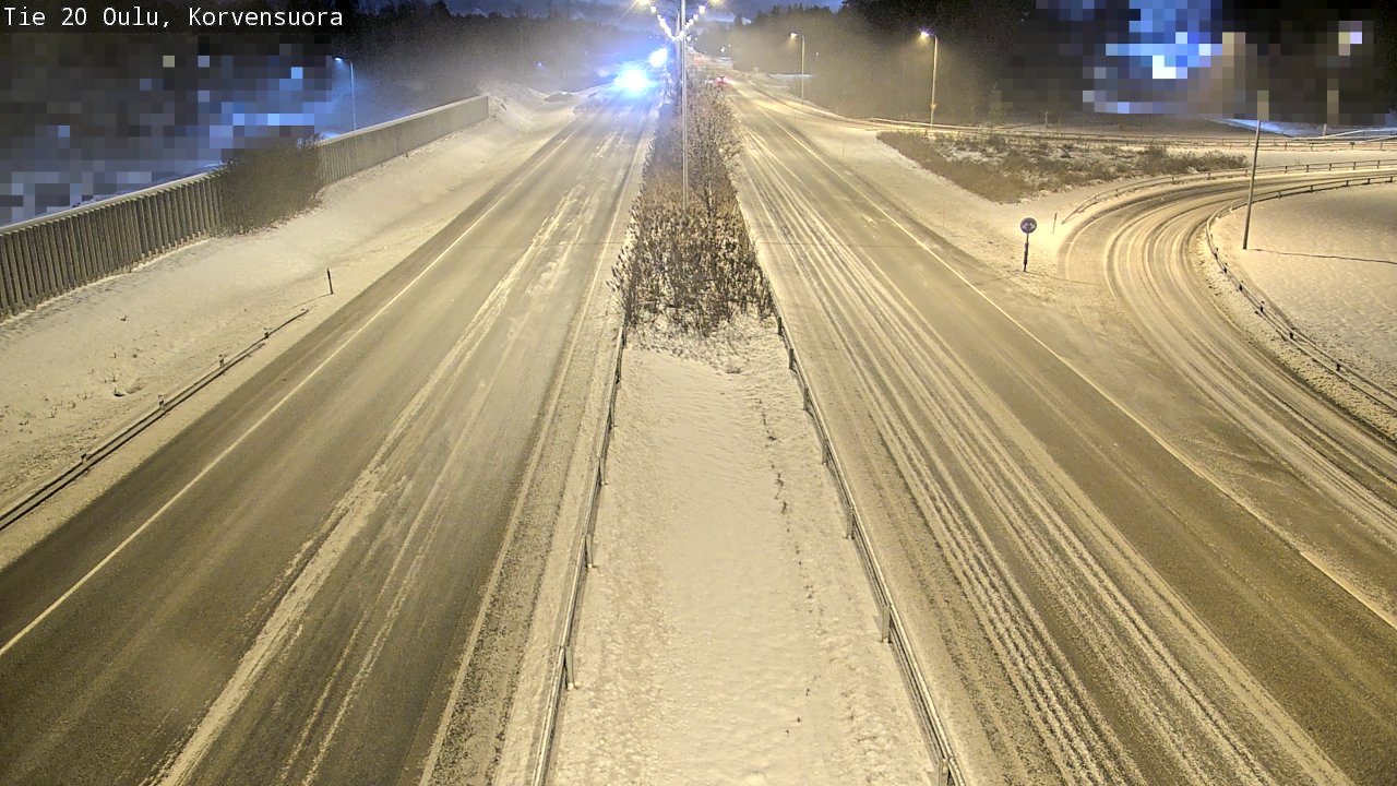Weather Camera Image Väg 20 Uleåborg Korvensuora, Oulu, Pohjois-Pohjanmaa