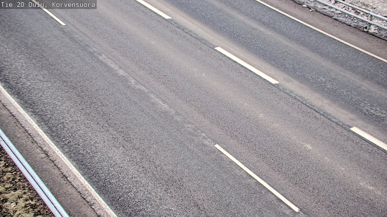 Weather Camera Image Väg 20 Uleåborg Korvensuora, Oulu, Pohjois-Pohjanmaa